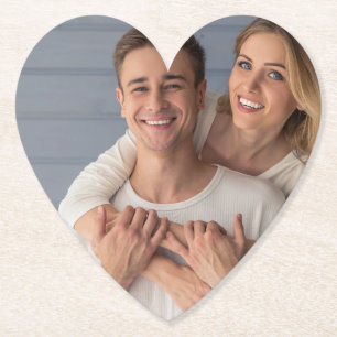 Porta-copo De Papel Crie Sua Própria Foto de Casal Personalizada