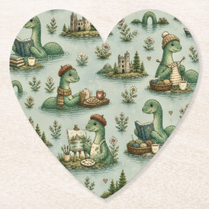 Porta-copo De Papel Criptídeos Aconchegantes Nessie Monstro do Lago Ne