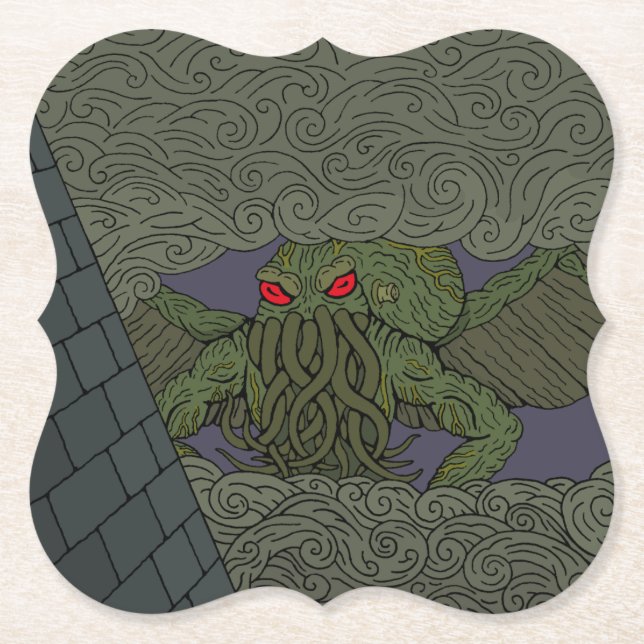 Porta-copo De Papel Cthulhu (Frente)