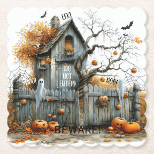 Porta-copo De Papel Cuidado & Boo - O Gatehouse Assombrado