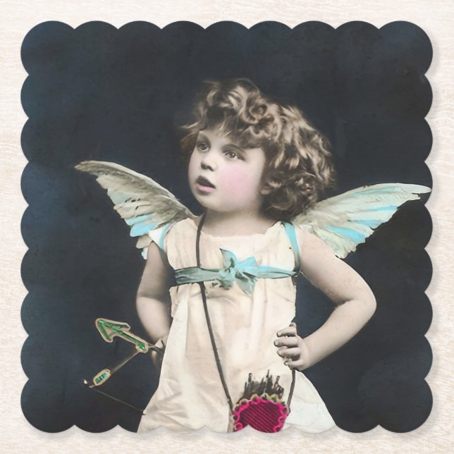 Porta-copo De Papel Cupido Zangado (Frente)