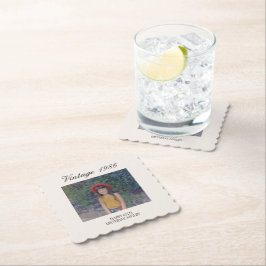 Porta-copo De Papel Custom Birthday Party Decor Vintage Baby Photo