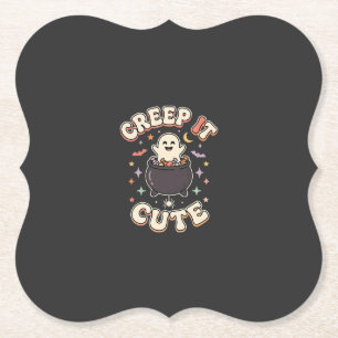 Porta-copo De Papel Cute Halloween Vibrações Assustadoras