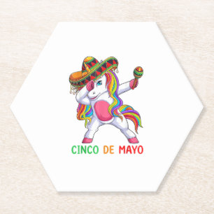 Porta-copo De Papel Dabbing Unicorn Vamos Fiesta Cinco de Mayo Kids Gi