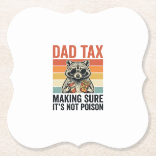 Porta-copo De Papel Dad Tax Mapache Vintage Camisa Divertida do Papai