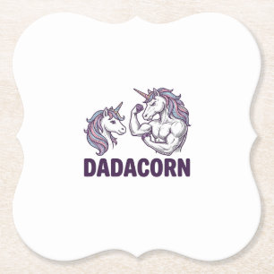 Porta-copo De Papel Dadacorn Camiseta De Pai De Unicórnio Engraçado De
