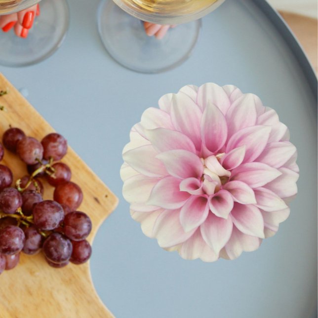 Porta-copo De Papel Dahlia Floral, rosa e branca (In Situ Wedding)