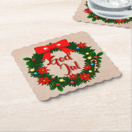 Porta-copo De Papel Dalbana sueca de Natal God jul