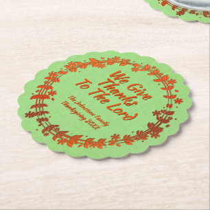 Porta-copo De Papel Damos Obrigados Ao Nome Lorde Wreath.