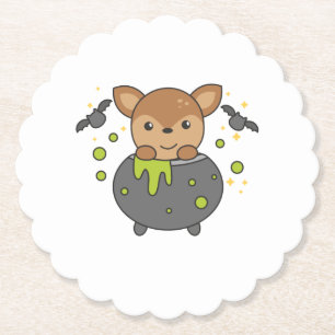 Porta-copo De Papel Deer Happy Halloween Cauldron Bat