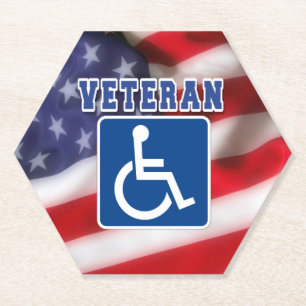 Porta-copo De Papel deficiente Veteran EUA