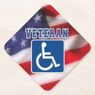 Porta-copo De Papel deficiente Veteran EUA