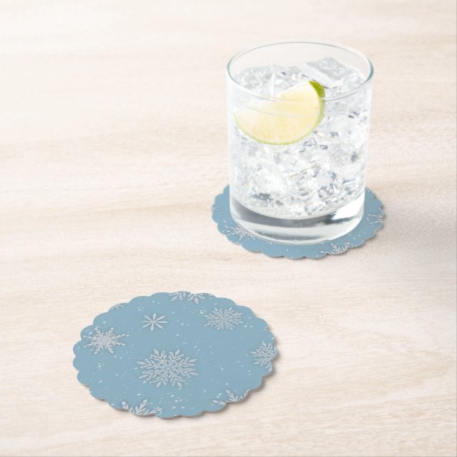 Porta-copo De Papel Deixe Nevar Azul  (Insitu)