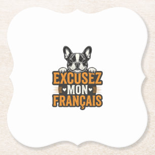 Porta-copo De Papel Desculpe Meu Francês Bulldog Francês Vintage