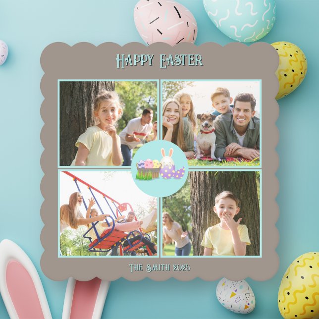 Porta-copo De Papel Desejos do felz pascoa (Happy Easter Wishes Paper Coaster)