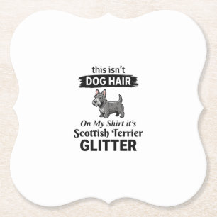 Porta-copo De Papel Desenho de Amante de Cão Engraçado com Brilho de T