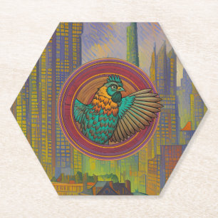 Porta-copo De Papel Desenho de Círculo de Frango