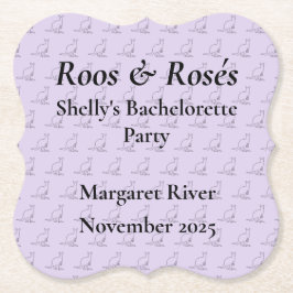 Porta-copo De Papel Desenho de despedida de solteira do canguru da Aus