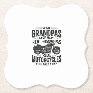 Porta-copo De Papel Desenho Vetorial Vintage de Cochilo de Moto do Avô
