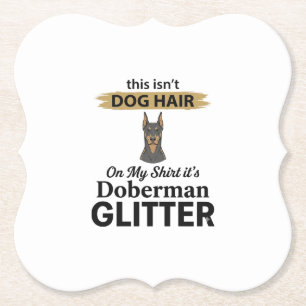 Porta-copo De Papel Desenho Vintage Amante de Cão Doberman Brilhante_1