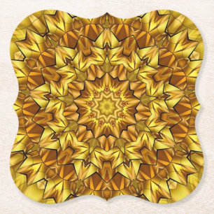 Porta-copo De Papel Design abstrato antigo do ouro Mandala - 63495