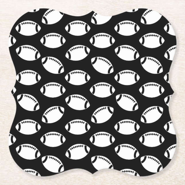 Porta-copo De Papel Design de bolas de futebol de padrão Impressão (Frente)