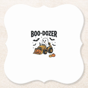 Porta-copo De Papel Design de Bulldozer Fantasma de Halloween Boo-Doze