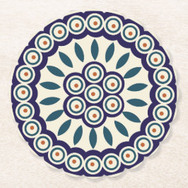 Porta-copo De Papel Design de cerâmica tradicional polonesa.