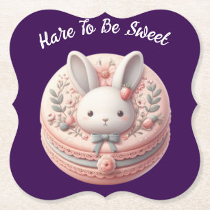 Porta-copo De Papel Design de Macaron de Lebre Personalizado para Ser 