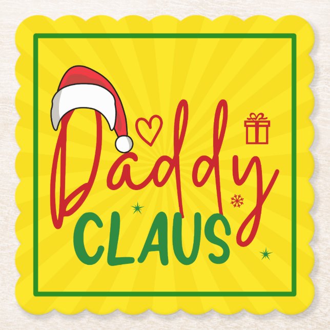 Porta-copo De Papel Design de Natal do pai Claus-60094 (Frente)