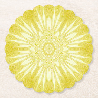 Porta-copo De Papel Design de Tulle Amarelo Sunshine