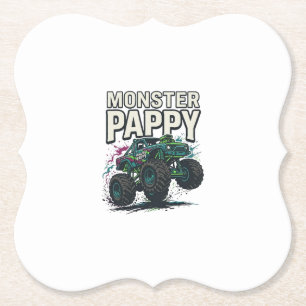 Porta-copo De Papel Design Vetorial Vintage Caminhão Monstro Pappy Mon