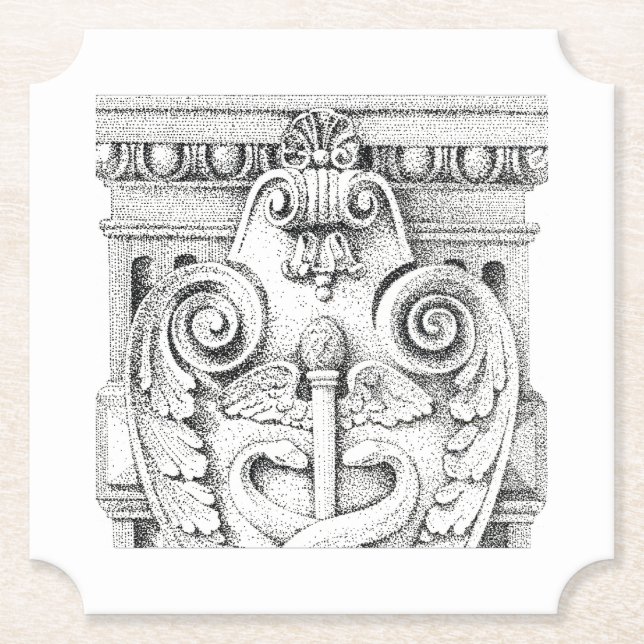 Porta-copo De Papel DETALHES Ticket Paper Porta copos (Frente)