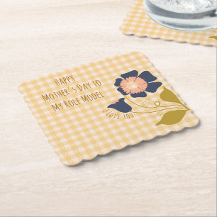 Porta-copo De Papel Dia das Mães,Feliz Dia das Mães ao Meu Modelo de V
