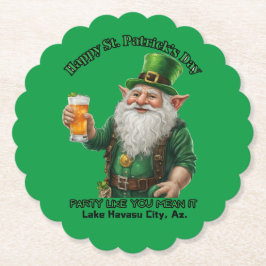 Porta-copo De Papel Dia de Patrick no lago Havasu, Az.