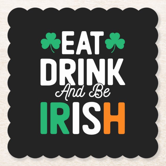 Porta-copo De Papel Dia de São Patrício  (Frente)