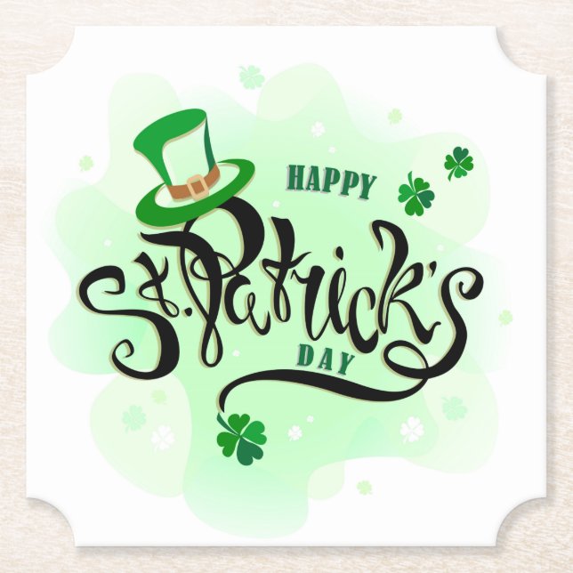 Porta-copo De Papel Dia de São Patrício  (Frente)