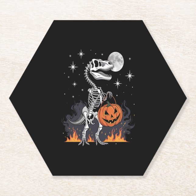 Porta-copo De Papel Dinossauro Surus Halloween (Frente)