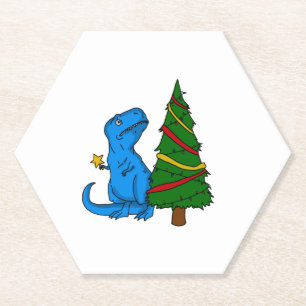 Porta-copo De Papel Dinossauro T-Rex Natal 5