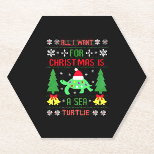 Porta-copo De Papel Divertido Feio Tudo o que Quero para o Natal é uma