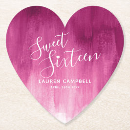 Porta-copo De Papel Doce aniversário de dezesseis anos arte moderna ro