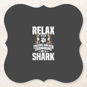 Porta-copo De Papel Dono de Treeing Walker Coonhound Filhote Relaxe É