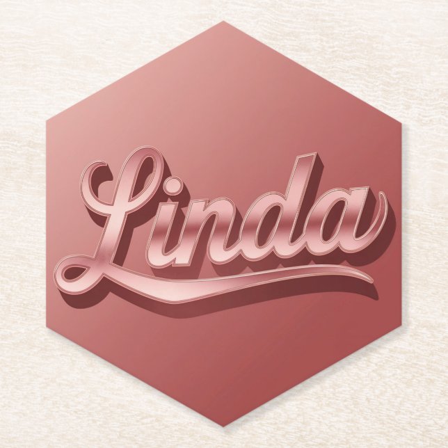 Porta-copo De Papel Dourada Linda Porta copos rosa rosa rosa (Frente)