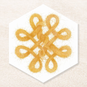 Porta-copo De Papel DOURADAS Portas copos de papel hexágono apontadas 