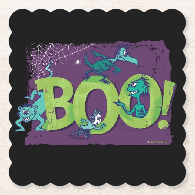 Porta-copo De Papel Dr. Seuss | BOO! Gráfico de Halloween (Frente)