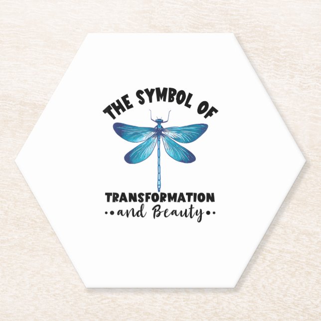 Porta-copo De Papel Dragões Transformam A Natureza Da Beleza Insetos D (Frente)