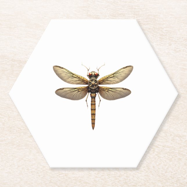 Porta-copo De Papel Dragonfly Animal Art Graphic Dragonfly (Frente)