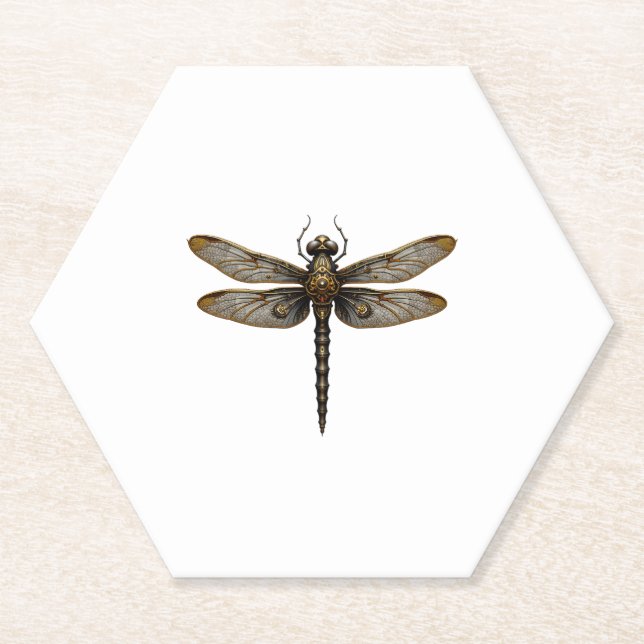 Porta-copo De Papel Dragonfly Animal Art Graphic Dragonfly (2) (Frente)