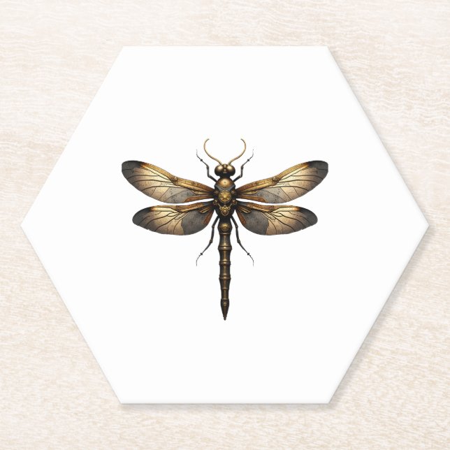 Porta-copo De Papel Dragonfly Animal Art Graphic Dragonfly (4) (Frente)