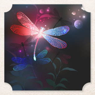 Porta-copo De Papel Dragonfly vermelha